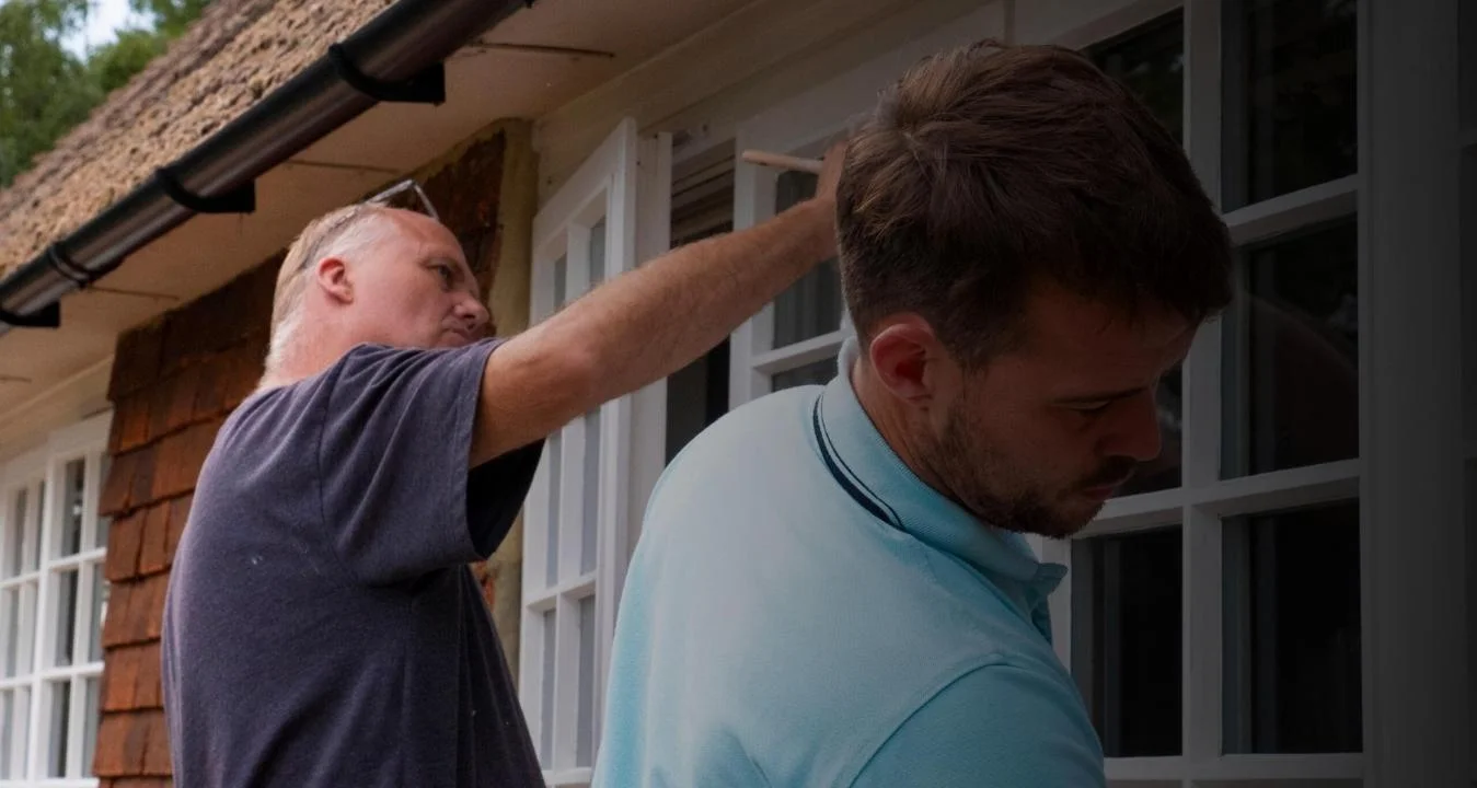 Jim and his son Richie, the father-and-son team behind Bourne Decorators